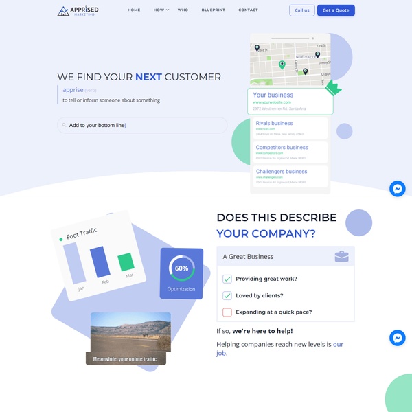apprisedmarketing.com website desktop screenshot